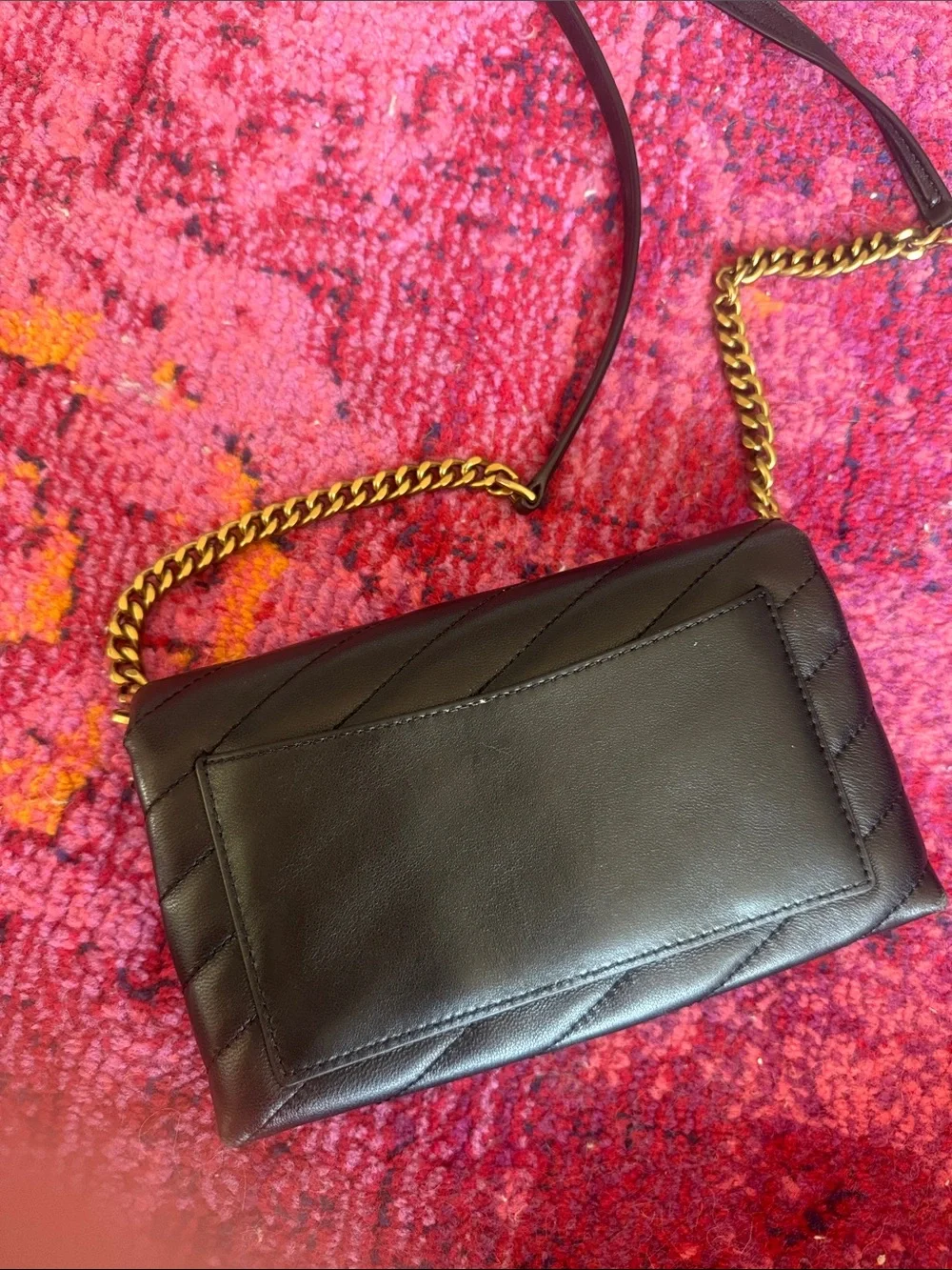 Tory Burch Black Kira Chevron Bag